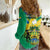 Gabon Women Casual Shirt Coat Of Arms With Flag Gradient Style - Wonder Print Shop