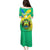 Presonalised Gabon Family Matching Puletasi Dress and Hawaiian Shirt Coat Of Arms With Flag Gradient Style - Wonder Print Shop