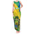 Presonalised Gabon Tank Maxi Dress Coat Of Arms With Flag Gradient Style - Wonder Print Shop