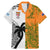 Fiji And Australia Rugby Family Matching Mermaid Dress and Hawaiian Shirt 2023 World Cup Aboriginal Mix Tapa Pattern - Wonder Print Shop