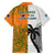 Fiji And Australia Rugby Family Matching Puletasi Dress and Hawaiian Shirt 2023 World Cup Aboriginal Mix Tapa Pattern - Wonder Print Shop