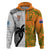 Fiji And Australia Rugby Hoodie 2023 World Cup Aboriginal Mix Tapa Pattern - Wonder Print Shop