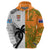 Fiji And Australia Rugby Hoodie 2023 World Cup Aboriginal Mix Tapa Pattern - Wonder Print Shop