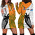 Fiji And Australia Rugby Hoodie Dress 2023 World Cup Aboriginal Mix Tapa Pattern - Wonder Print Shop