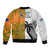 fiji-and-australia-rugby-sleeve-zip-bomber-jacket-2023-world-cup-aboriginal-mix-tapa-pattern