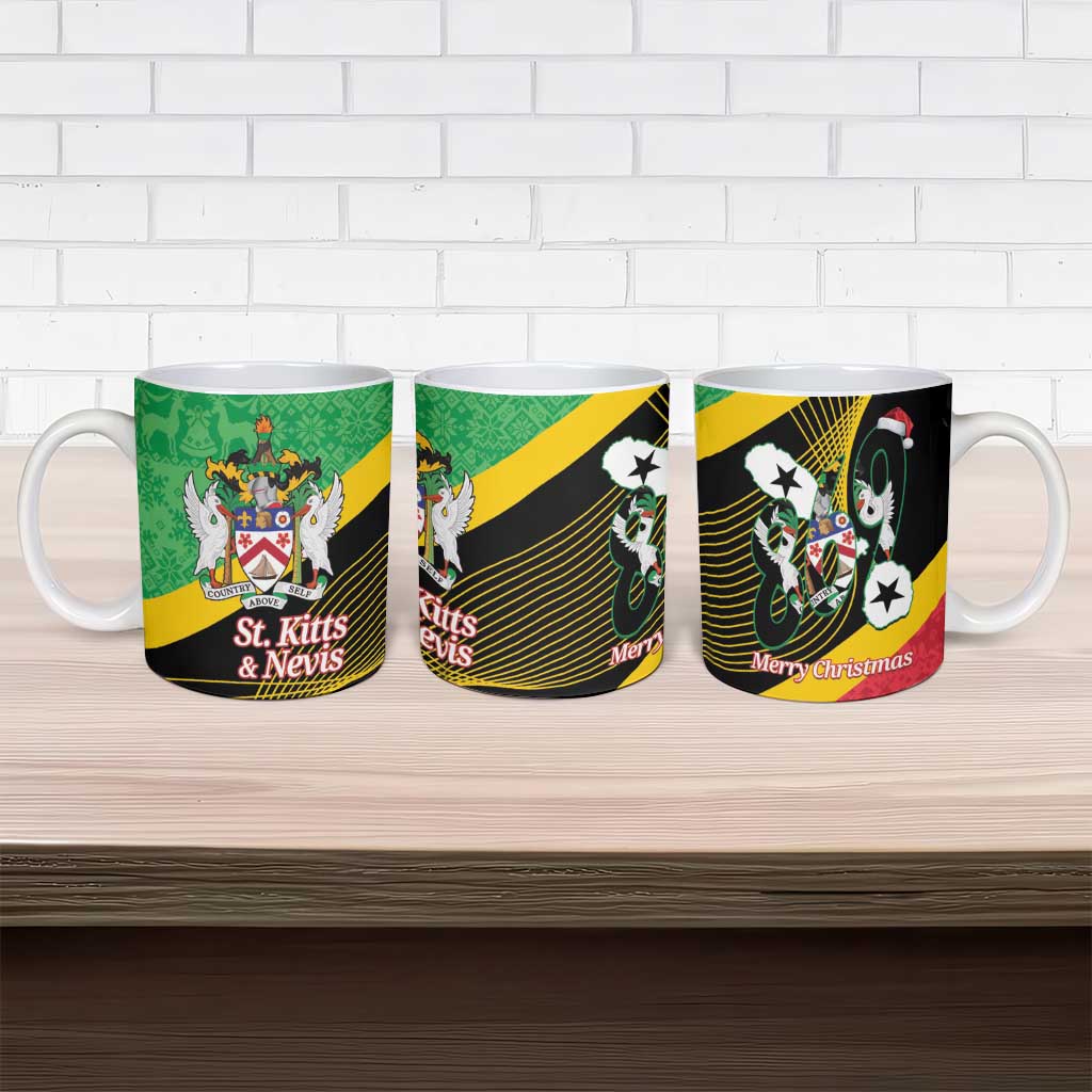 St Kitts and Nevis Christmas Ceramic Mug 869 Proud With Map - Wonder Print Shop
