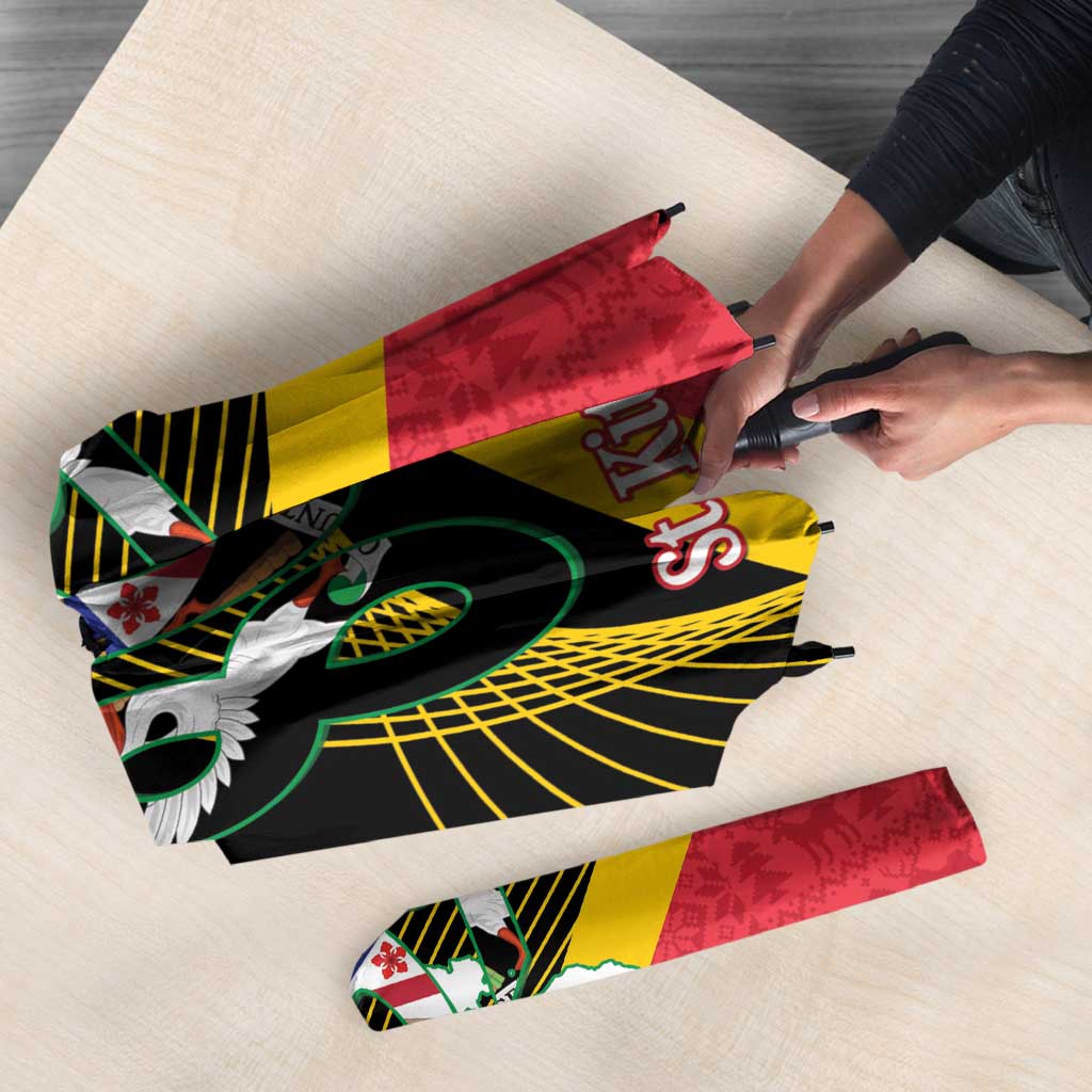 St Kitts and Nevis Christmas Umbrella 869 Proud With Map - Wonder Print Shop