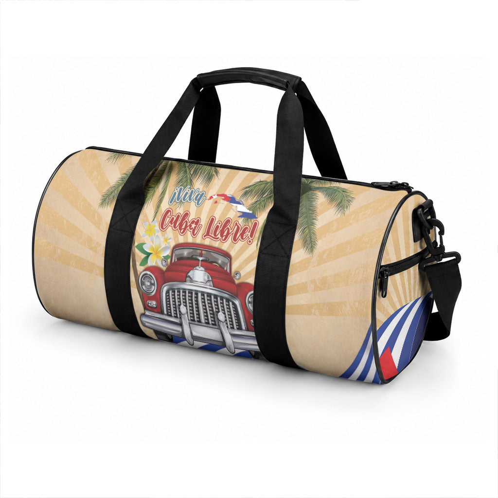 Viva Cuba Libre Duffle Bag Cuban Retro Car Tropical Vibes