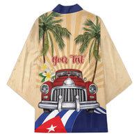 Personalized Viva Cuba Libre Kimono Cuban Retro Car Tropical Vibes