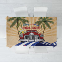 Viva Cuba Libre Tablecloth Cuban Retro Car Tropical Vibes
