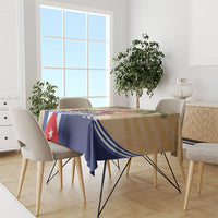 Viva Cuba Libre Tablecloth Cuban Retro Car Tropical Vibes