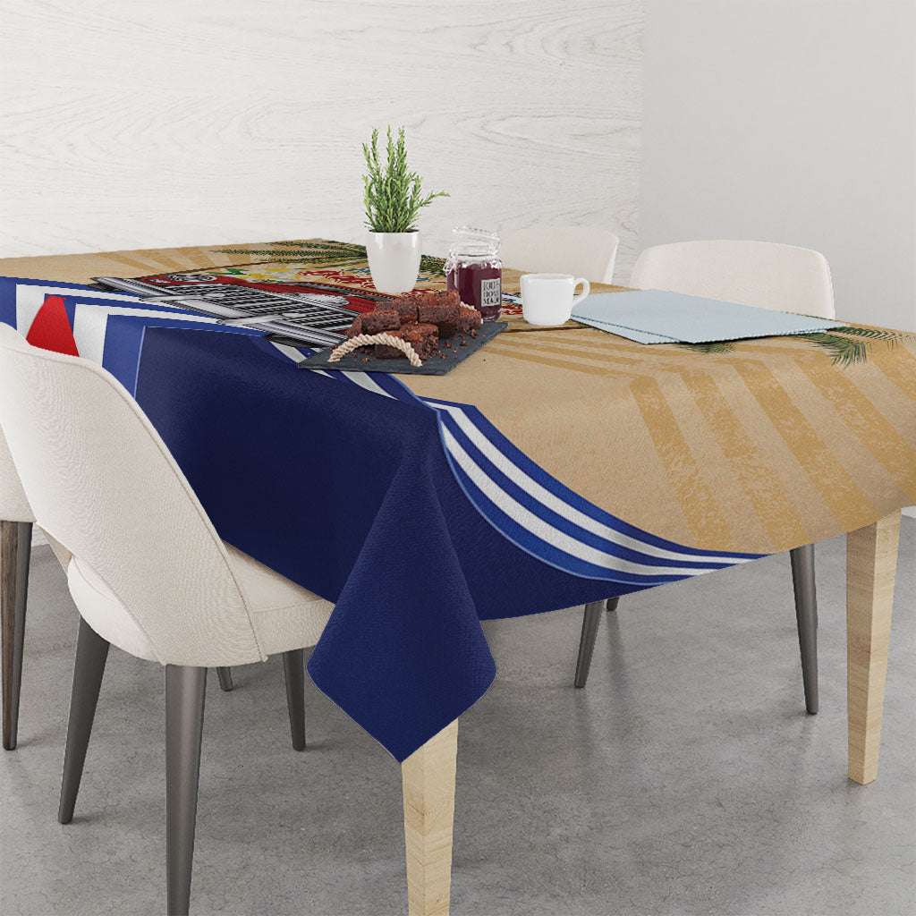 Viva Cuba Libre Tablecloth Cuban Retro Car Tropical Vibes