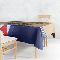 Viva Cuba Libre Tablecloth Cuban Retro Car Tropical Vibes