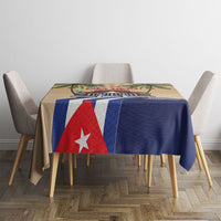 Viva Cuba Libre Tablecloth Cuban Retro Car Tropical Vibes