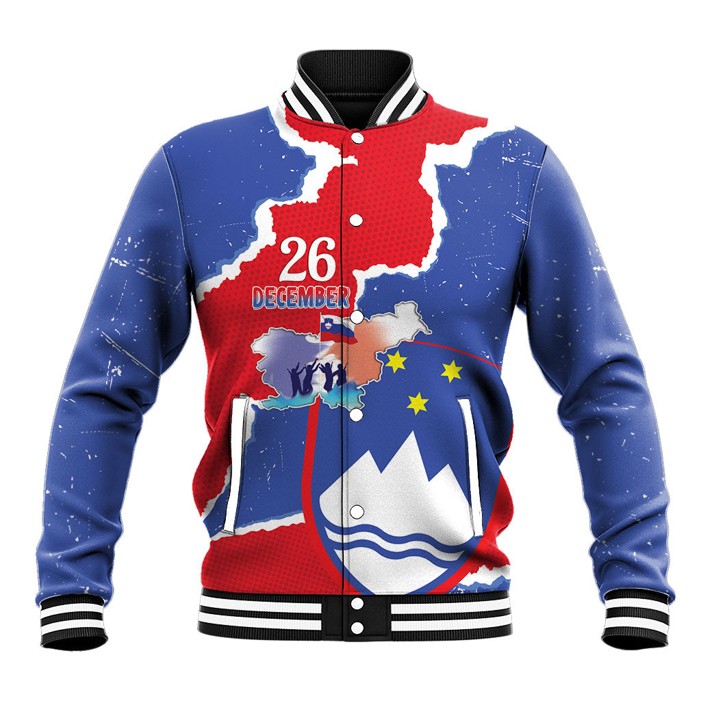 Slovenia Independence Day Baseball Jacket 26 December Republika Slovenija Grunge Style