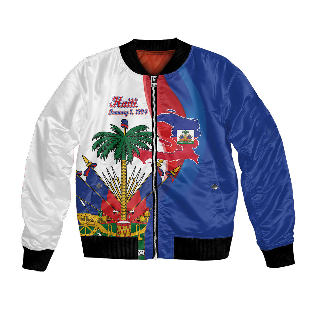 Haiti Independence Day Bomber Jacket 1804 Viv Haiti Viv Libete