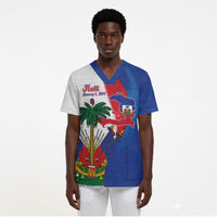 Haiti Independence Day Scrub Top 1804 Viv Haiti Viv Libete