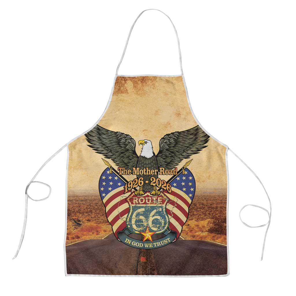Route 66 Highway United States Apron Mother Road Happy 100th Anniversary Proud - Wonder Print Shop