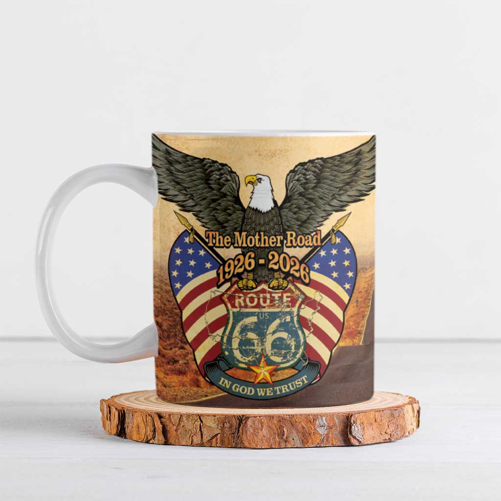 Route 66 Highway United States Ceramic Mug Mother Road Happy 100th Anniversary Proud - Wonder Print Shop
