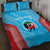 Custom Kuwait Cricket Quilt Bed Set Go Champions Grunge Style - Wonder Print Shop