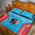 Custom Kuwait Cricket Quilt Bed Set Go Champions Grunge Style - Wonder Print Shop