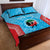 Custom Kuwait Cricket Quilt Bed Set Go Champions Grunge Style - Wonder Print Shop