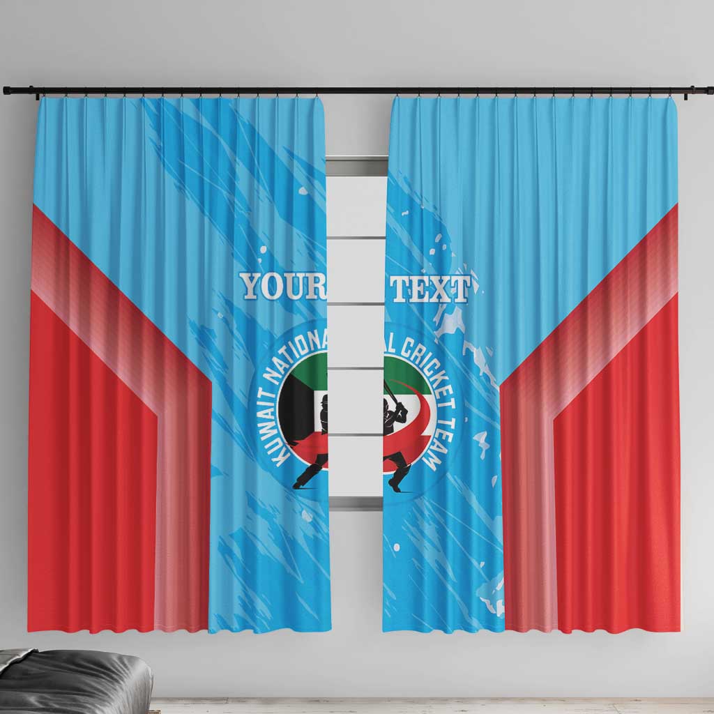 Custom Kuwait Cricket Window Curtain Go Champions Grunge Style