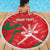 Custom Oman Cricket Beach Blanket Go Champions Strong Flame Style - Wonder Print Shop