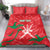 Custom Oman Cricket Bedding Set Go Champions Strong Flame Style - Wonder Print Shop