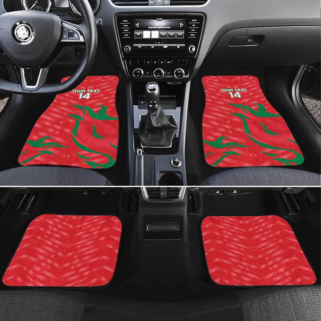 Custom Oman Cricket Car Mats Go Champions Strong Flame Style - Wonder Print Shop