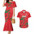 Custom Oman Cricket Couples Matching Mermaid Dress and Hawaiian Shirt Go Champions Strong Flame Style - Wonder Print Shop