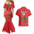 Custom Oman Cricket Couples Matching Mermaid Dress and Hawaiian Shirt Go Champions Strong Flame Style - Wonder Print Shop