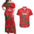 Custom Oman Cricket Couples Matching Off Shoulder Maxi Dress and Hawaiian Shirt Go Champions Strong Flame Style - Wonder Print Shop