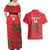 Custom Oman Cricket Couples Matching Off Shoulder Maxi Dress and Hawaiian Shirt Go Champions Strong Flame Style - Wonder Print Shop