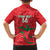 Custom Oman Cricket Family Matching Long Sleeve Bodycon Dress and Hawaiian Shirt Go Champions Strong Flame Style - Wonder Print Shop