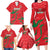 Custom Oman Cricket Family Matching Long Sleeve Bodycon Dress and Hawaiian Shirt Go Champions Strong Flame Style - Wonder Print Shop