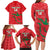 Custom Oman Cricket Family Matching Long Sleeve Bodycon Dress and Hawaiian Shirt Go Champions Strong Flame Style - Wonder Print Shop