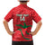 Custom Oman Cricket Family Matching Mermaid Dress and Hawaiian Shirt Go Champions Strong Flame Style - Wonder Print Shop