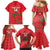 Custom Oman Cricket Family Matching Mermaid Dress and Hawaiian Shirt Go Champions Strong Flame Style - Wonder Print Shop