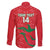 Custom Oman Cricket Family Matching Mermaid Dress and Hawaiian Shirt Go Champions Strong Flame Style - Wonder Print Shop