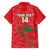 Custom Oman Cricket Family Matching Puletasi and Hawaiian Shirt Go Champions Strong Flame Style - Wonder Print Shop