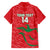 Custom Oman Cricket Family Matching Short Sleeve Bodycon Dress and Hawaiian Shirt Go Champions Strong Flame Style - Wonder Print Shop