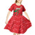 Custom Oman Cricket Kid Short Sleeve Dress Go Champions Strong Flame Style - Wonder Print Shop