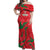 Custom Oman Cricket Off Shoulder Maxi Dress Go Champions Strong Flame Style - Wonder Print Shop