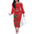 Custom Oman Cricket Off The Shoulder Long Sleeve Dress Go Champions Strong Flame Style - Wonder Print Shop