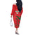 Custom Oman Cricket Off The Shoulder Long Sleeve Dress Go Champions Strong Flame Style - Wonder Print Shop