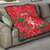 Custom Oman Cricket Quilt Go Champions Strong Flame Style - Wonder Print Shop