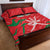 Custom Oman Cricket Quilt Bed Set Go Champions Strong Flame Style - Wonder Print Shop