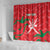 Custom Oman Cricket Shower Curtain Go Champions Strong Flame Style