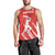 Custom Bahrain Cricket Men Tank Top Go Champions Grunge Style